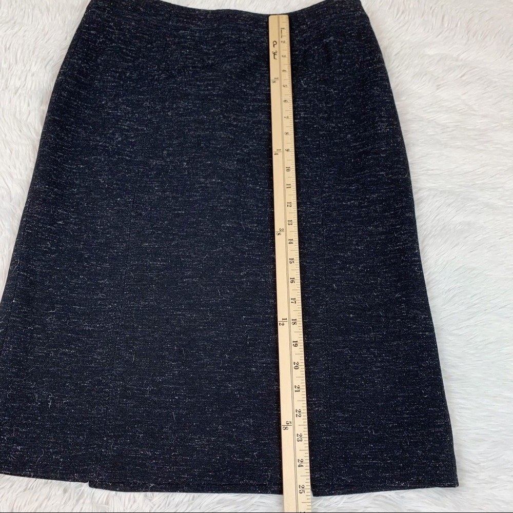 Luciano Barbera wool blend knee length Skirt front slit‎ - Picture 4 of 12